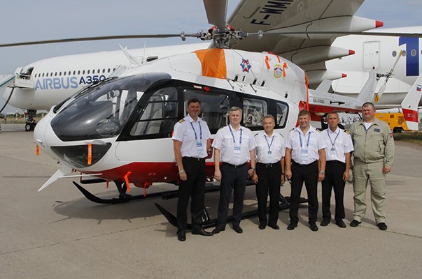 Московский авиацентр представил вертолет ВК117С-2 на XV Международном авиационно-космическом салоне